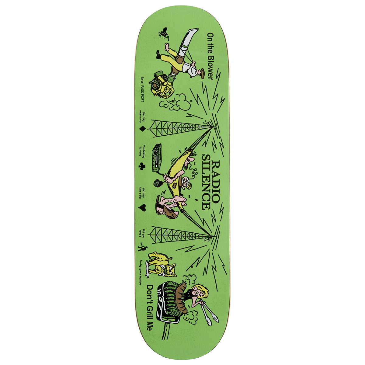 Passport Eyeball Series Radio Silence Skateboard Deck - 8.50