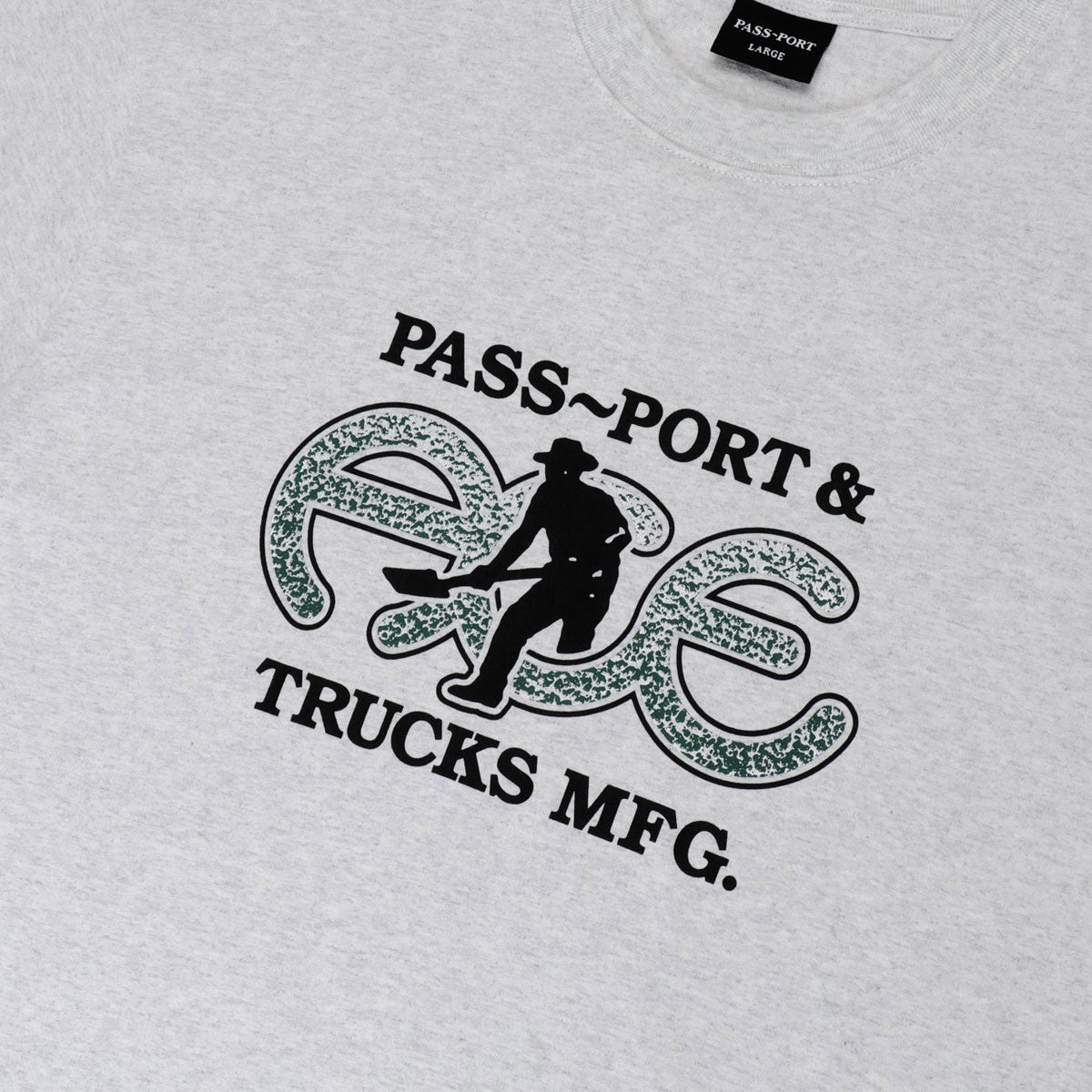 Ace x Passport Hammertone T-Shirt - Ash image 2