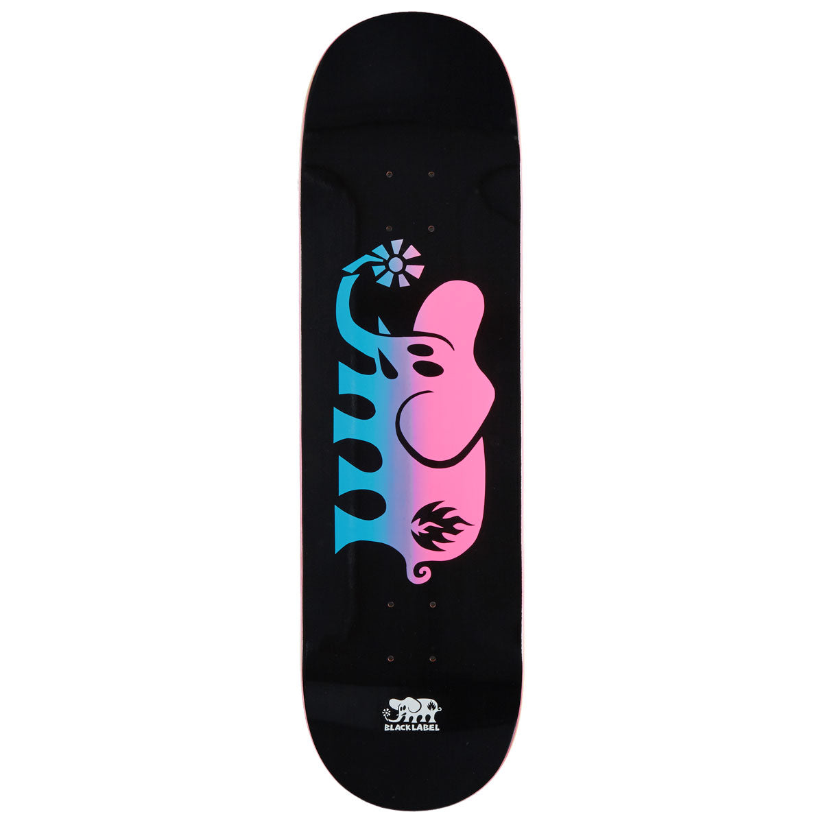 Black Label Elephant Fade Skateboard Deck - 8.75