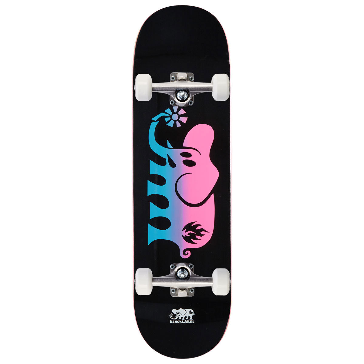 Black Label Elephant Fade Skateboard Complete - 8.75