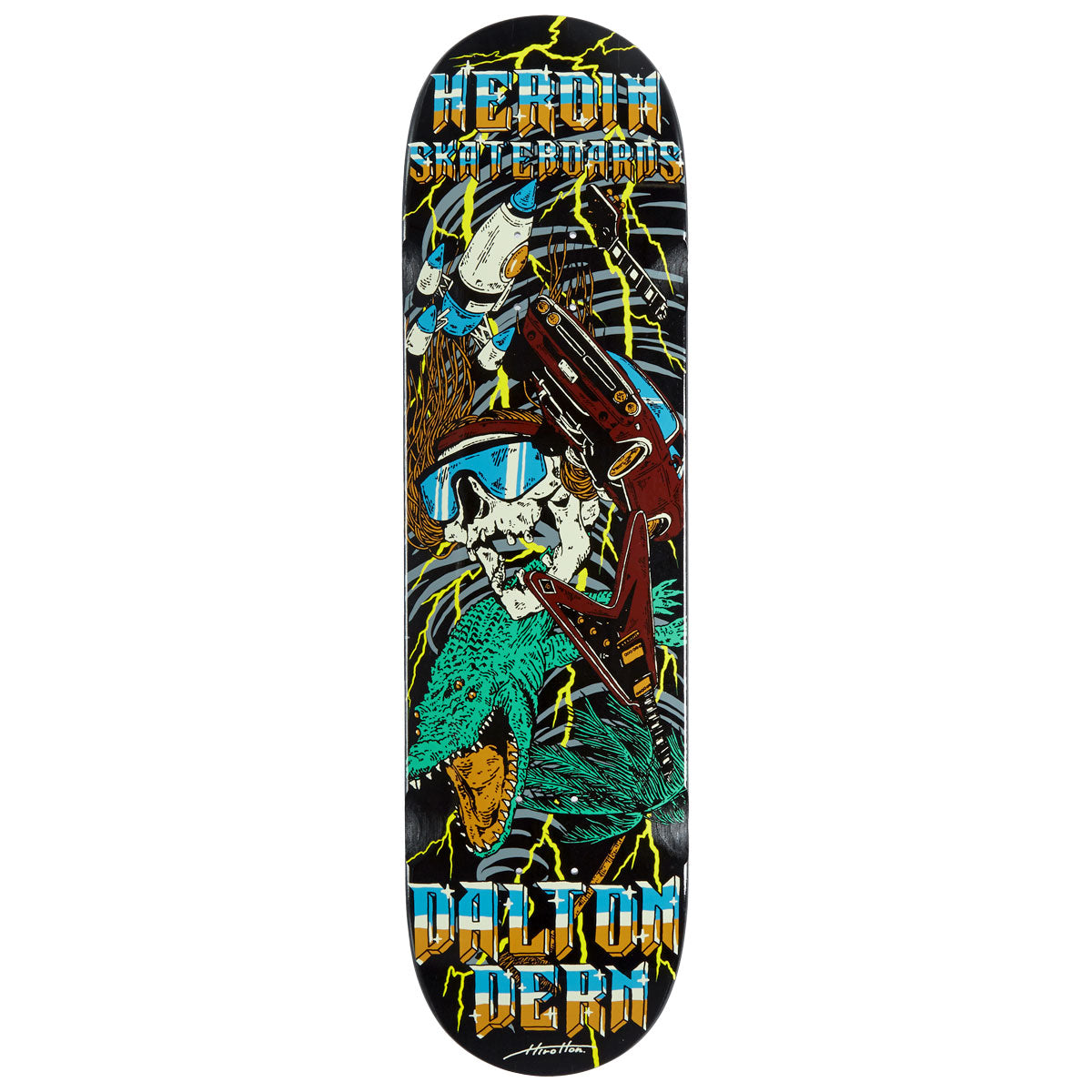Heroin Dalton Dern Hurricane Skateboard Deck - 8.50