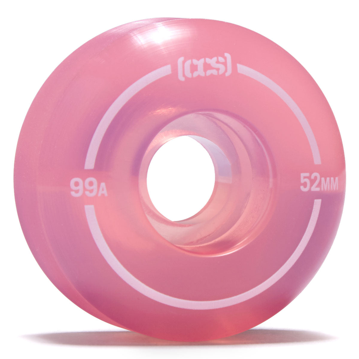 CCS Clear 99a Skateboard Wheels - Pink - 52mm image 1