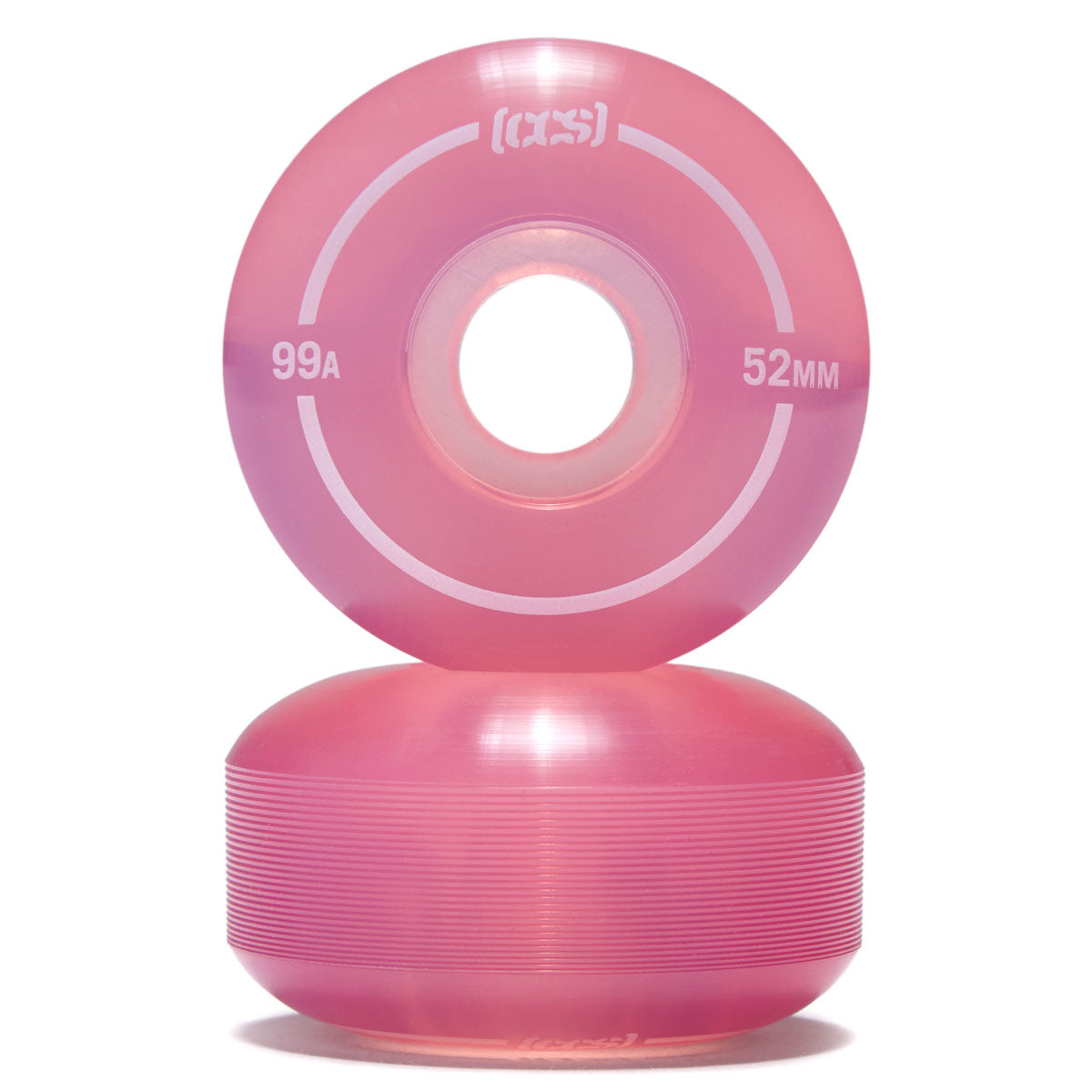CCS Clear 99a Skateboard Wheels - Pink - 52mm image 2