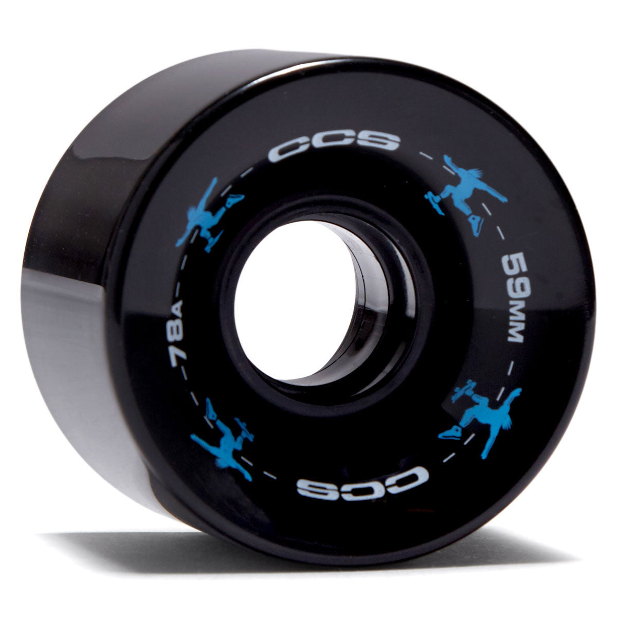 CCS Retro Cruiser 78a Skateboard Wheels - Black - 59mm image 1