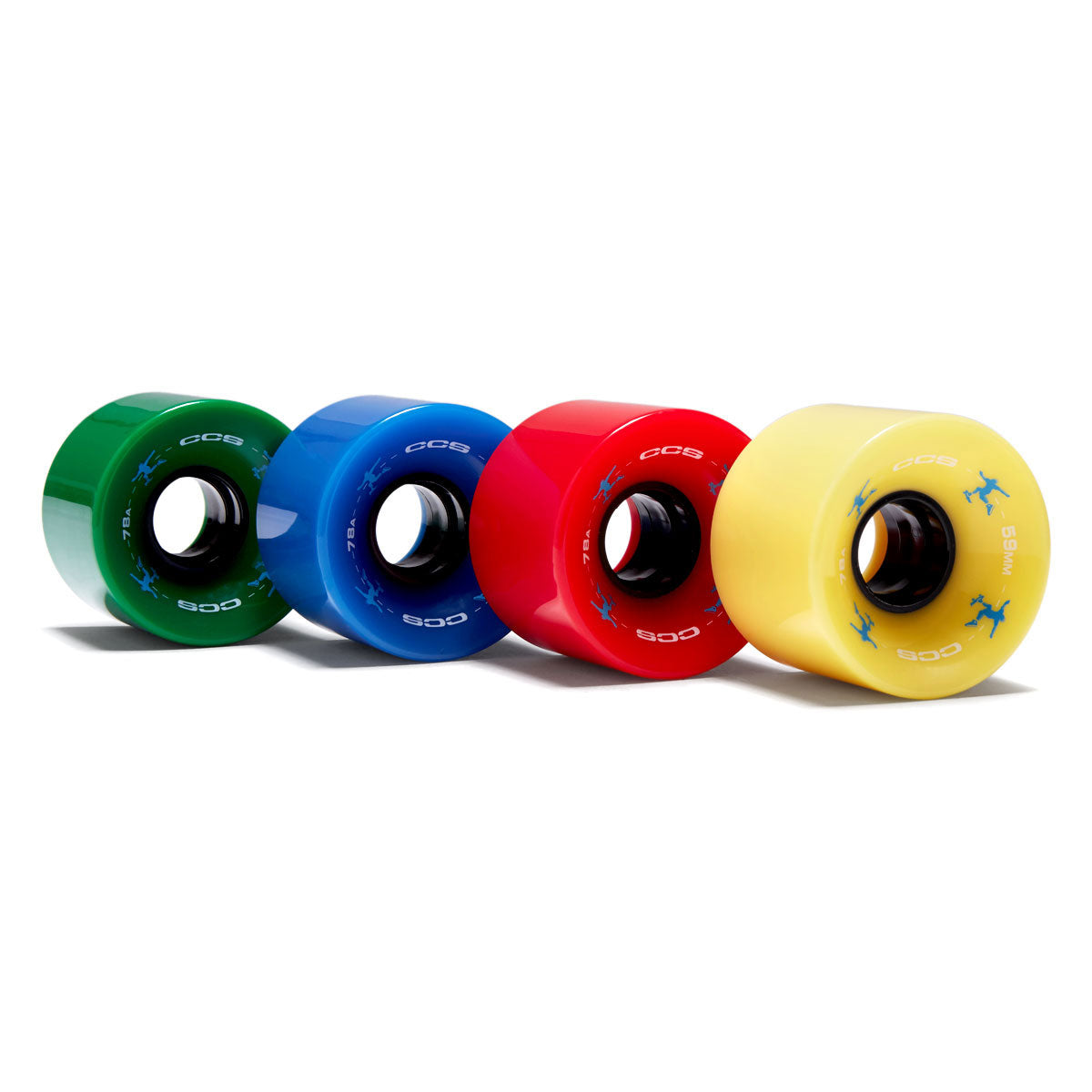 CCS Retro Cruiser 78a Skateboard Wheels - Multi - 59mm image 1