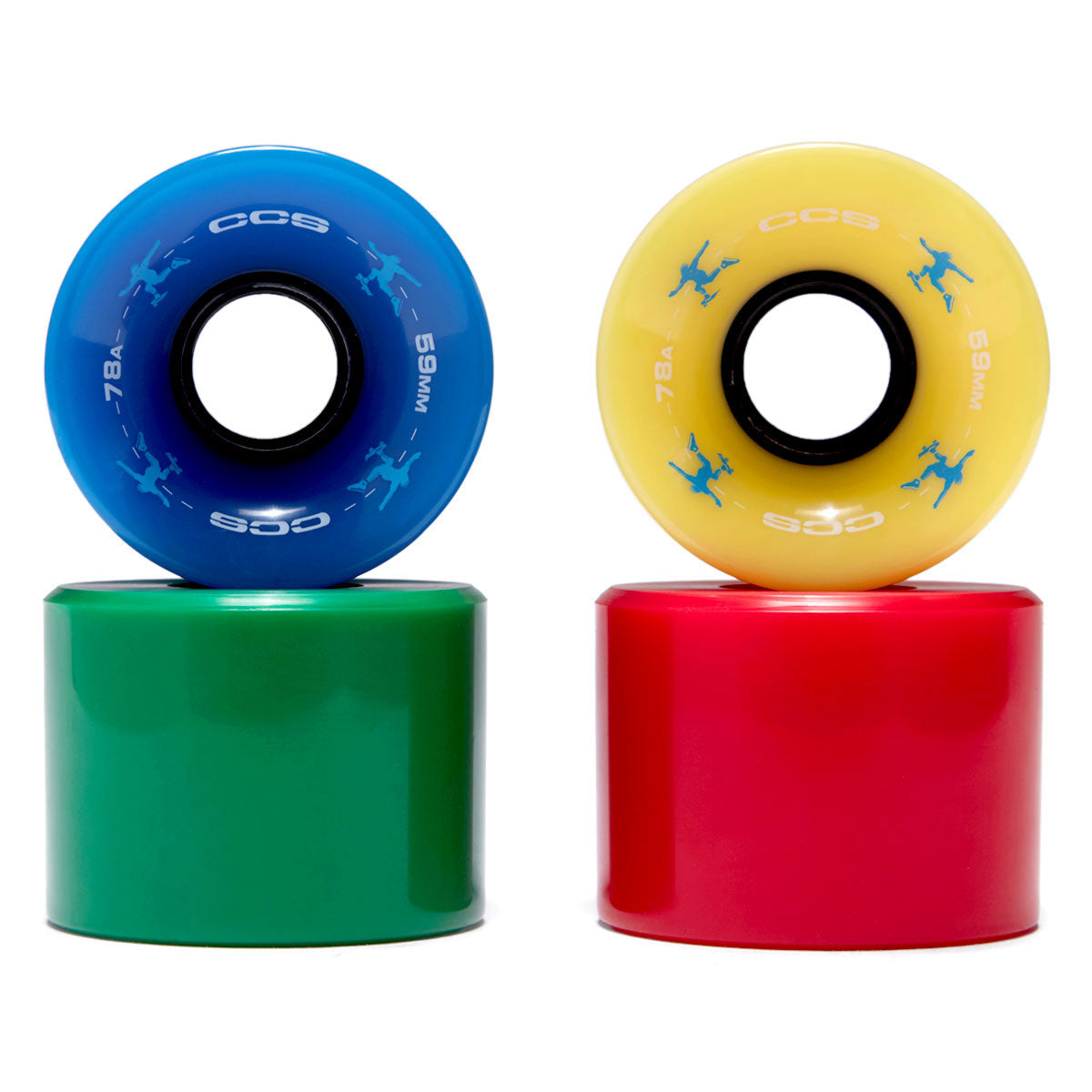 CCS Retro Cruiser 78a Skateboard Wheels - Multi - 59mm image 2