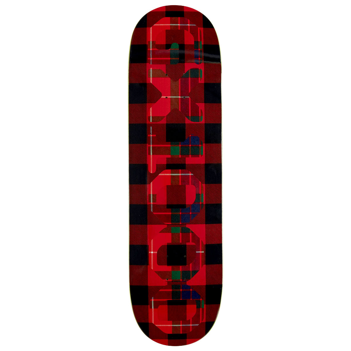 GX1000 OG Logo Skateboard Deck - Tartan Red - 8.75