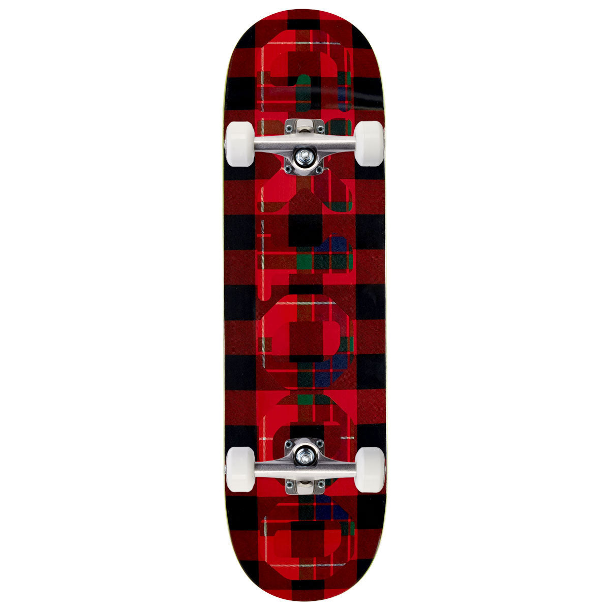 GX1000 OG Logo Skateboard Complete - Tartan Red - 8.75