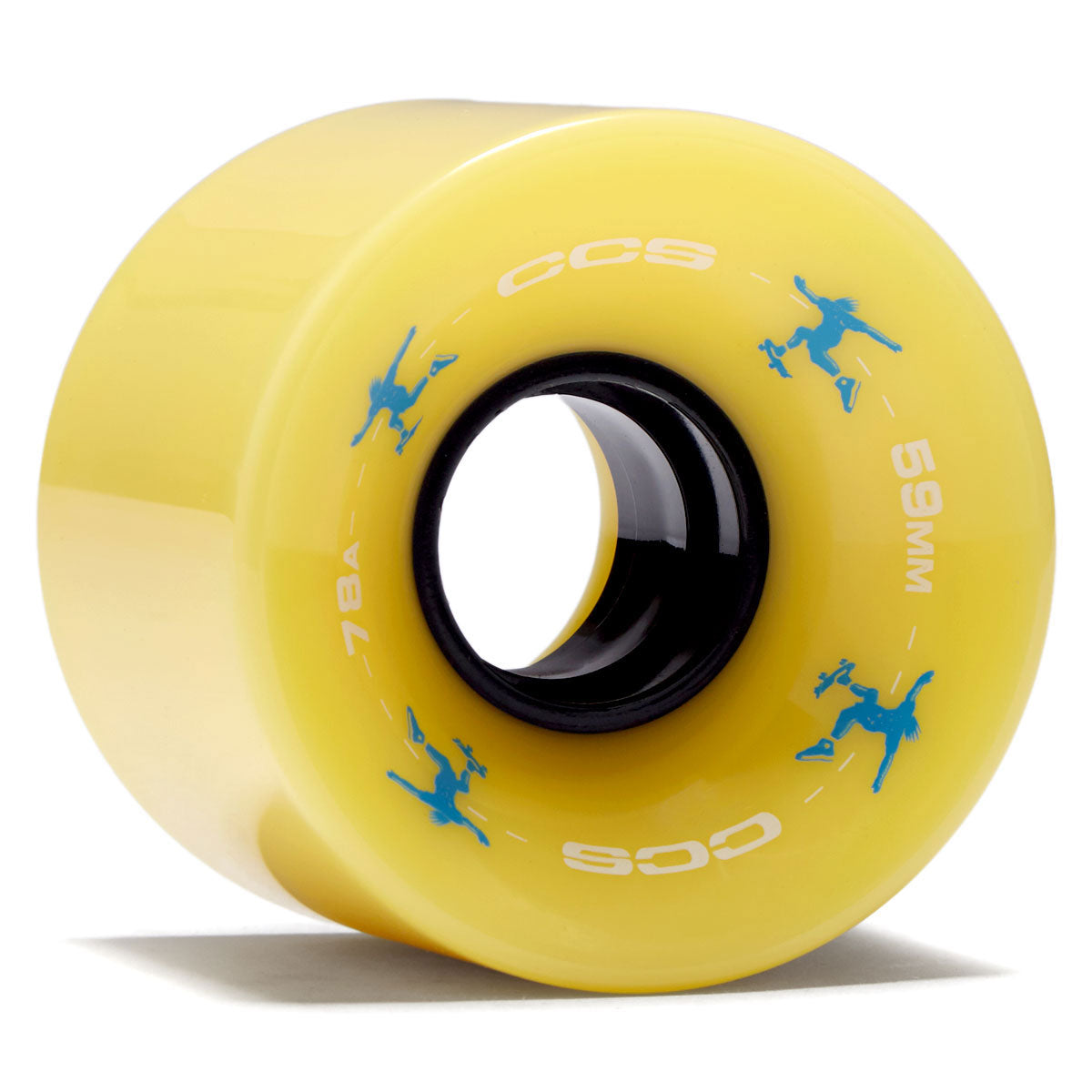 CCS Retro Cruiser 78a Skateboard Wheels - Yellow - 59mm image 1
