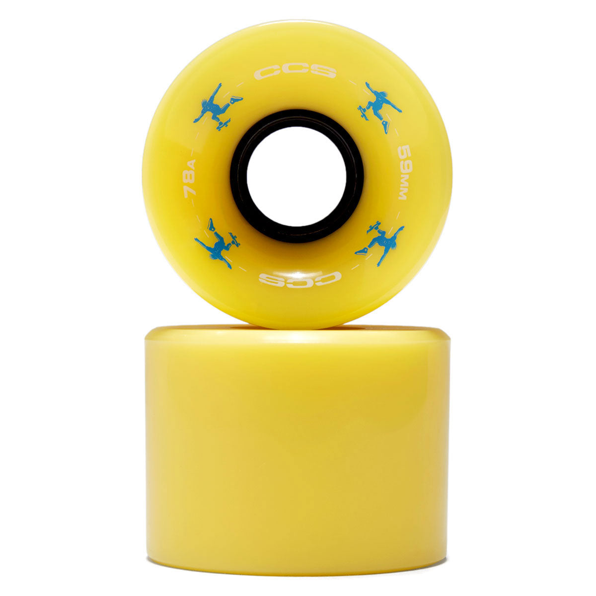 CCS Retro Cruiser 78a Skateboard Wheels - Yellow - 59mm image 2