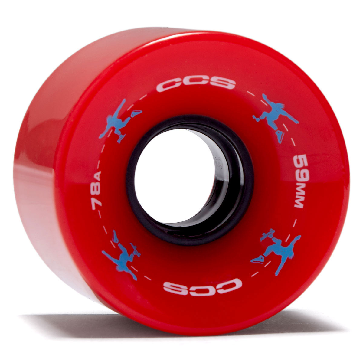 CCS Retro Cruiser 78a Skateboard Wheels - Red - 59mm image 1