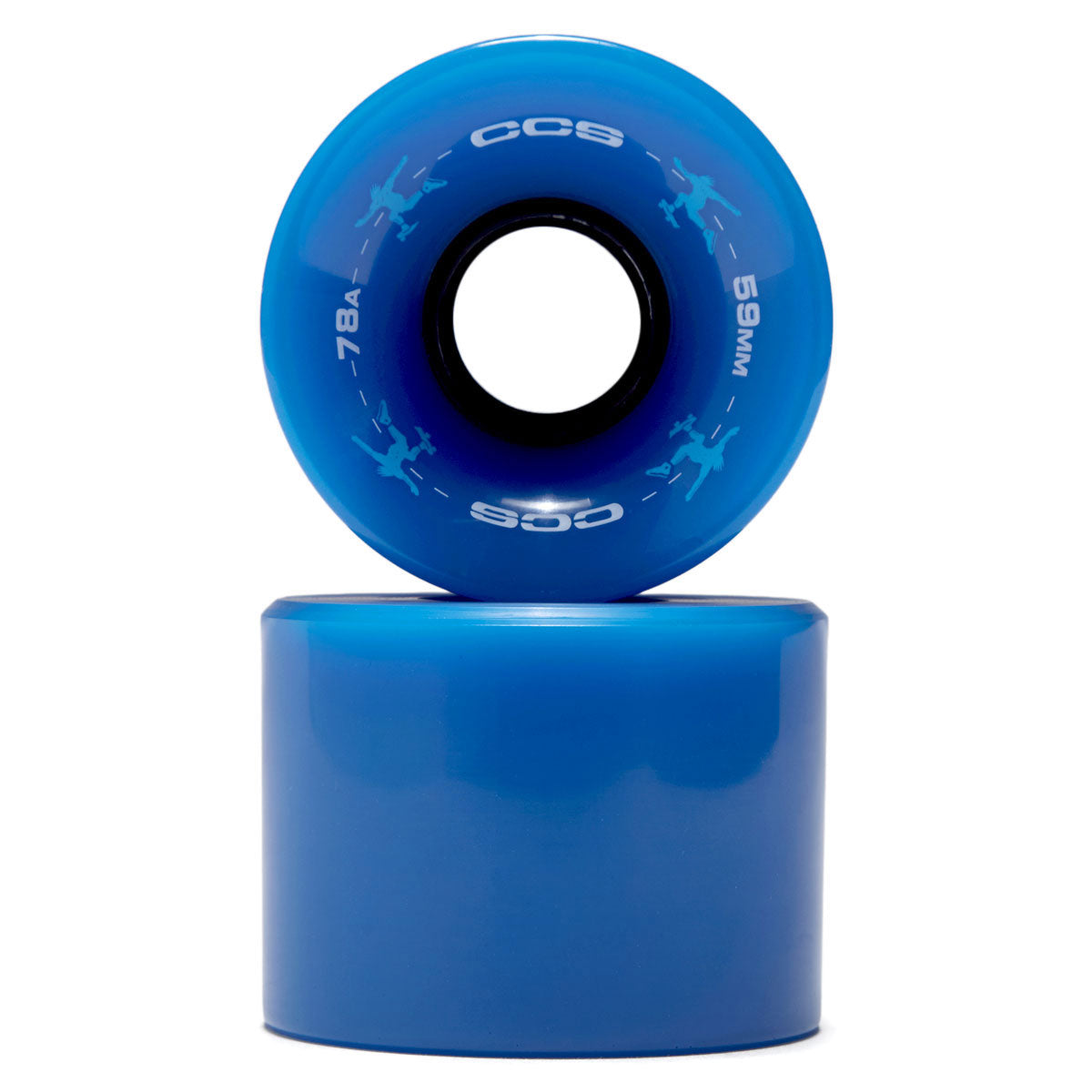 CCS Retro Cruiser 78a Skateboard Wheels - Blue - 59mm image 2