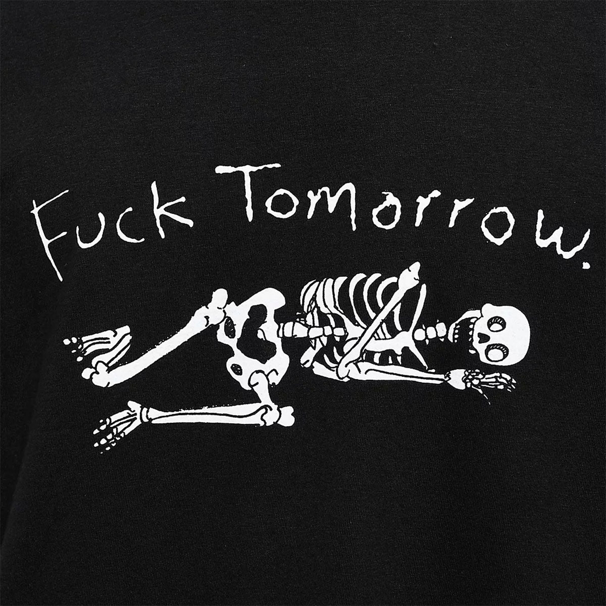 Porous Walker Fuck Tomorrow T-Shirt - Black image 2