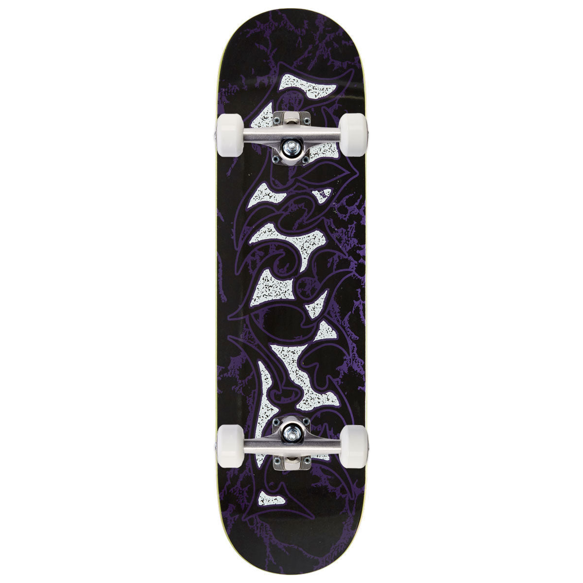 Vinyl Metallic Tribal Skateboard Complete - 8.25
