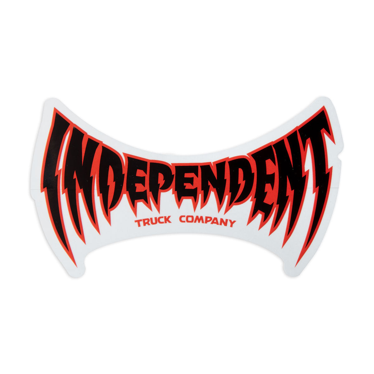 Independent Voltage Span Clear Sticker - Red/Black image 1