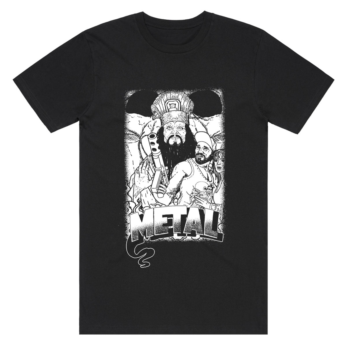 Metal Big Trouble T-Shirt - Black image 1