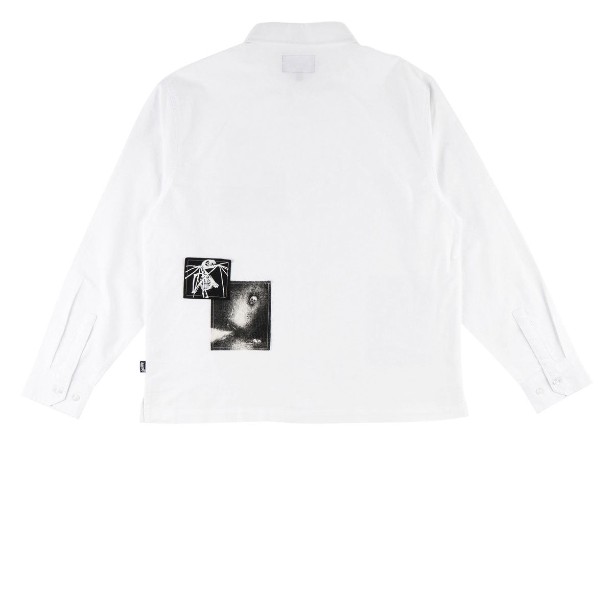 Welcome Bygone Oxford Patches Long Sleeve Shirt - White image 2