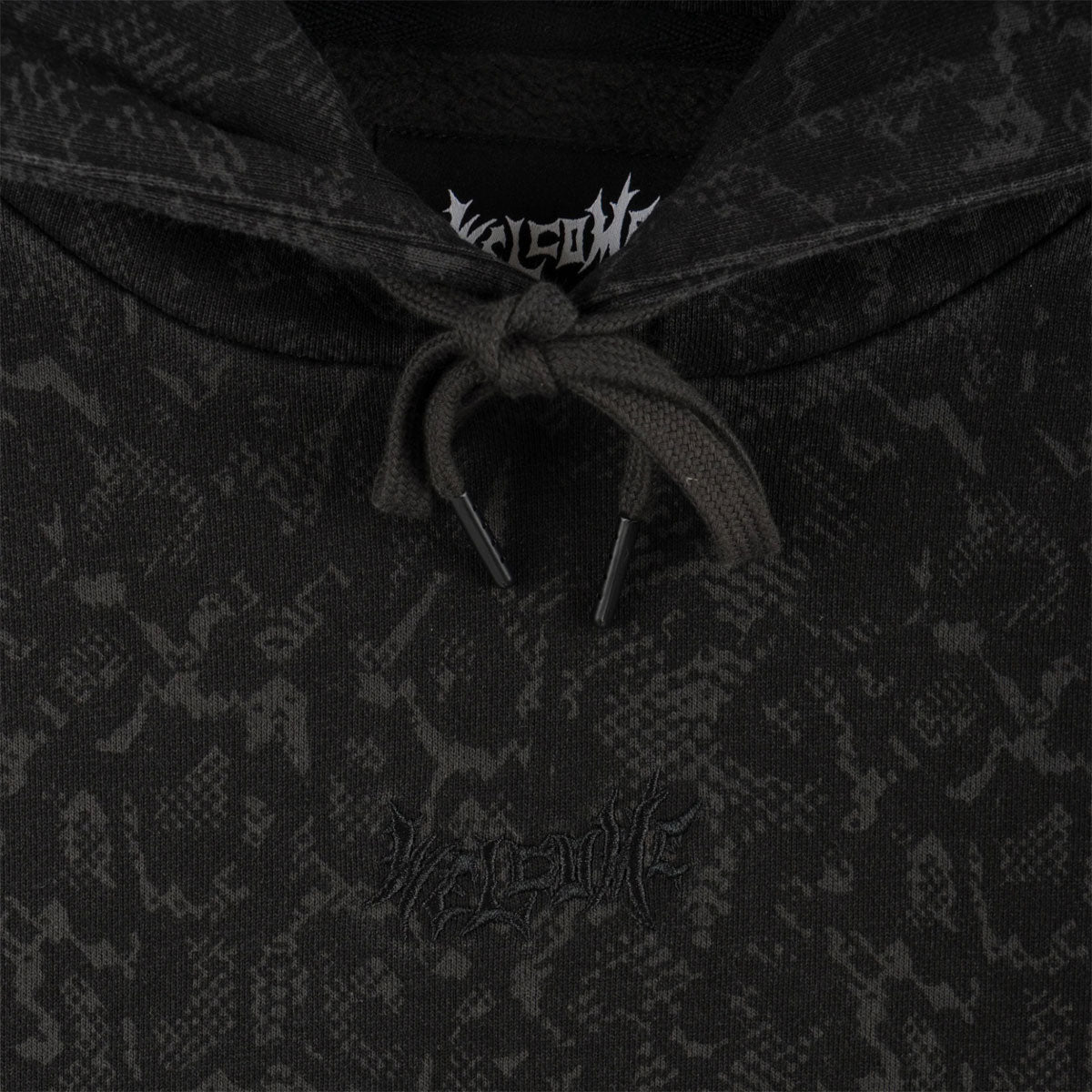 Welcome Serpent Animal Print Hoodie - Black image 3