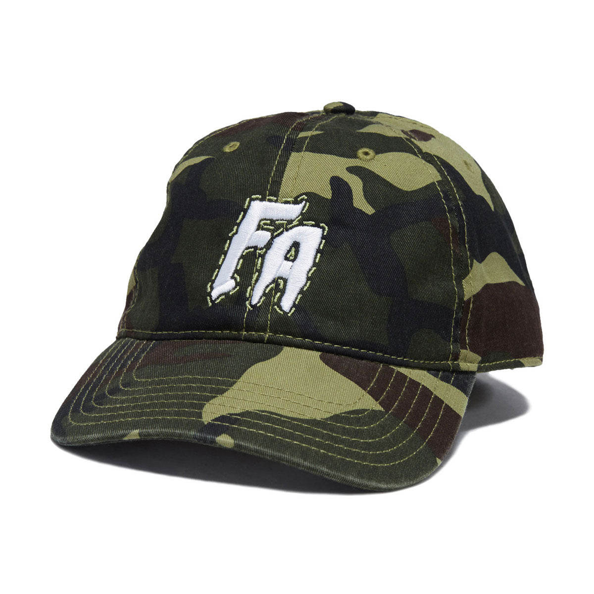 Fucking Awesome Camo Seduction Contrast Stitch 6 Panel Hat - Washed Camo image 1