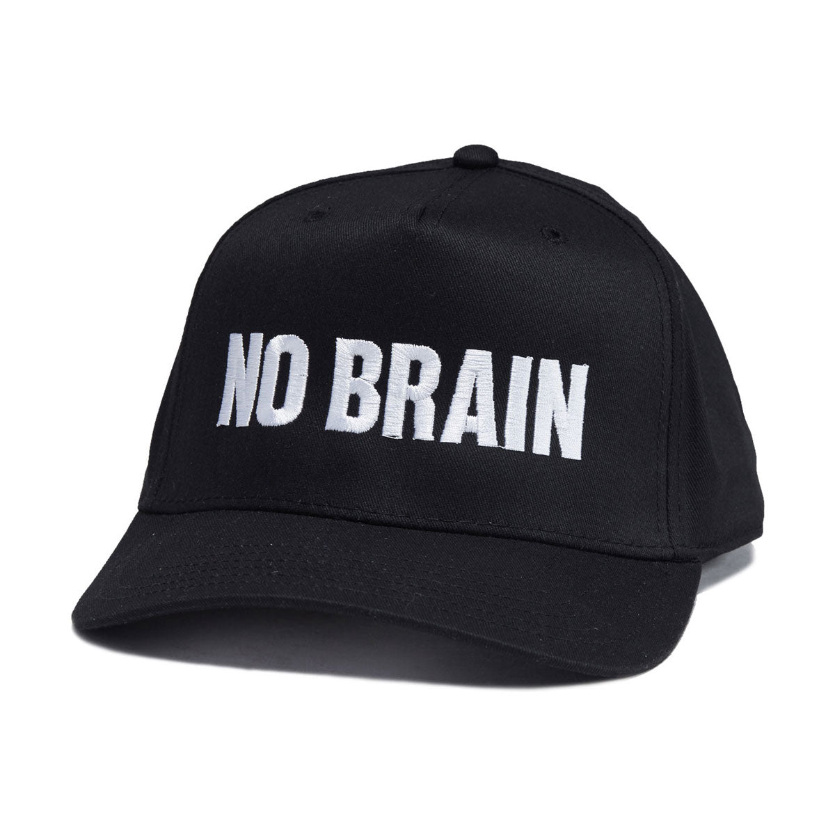 Fucking Awesome No Brain 6 Panel Snapback Hat - Black image 1