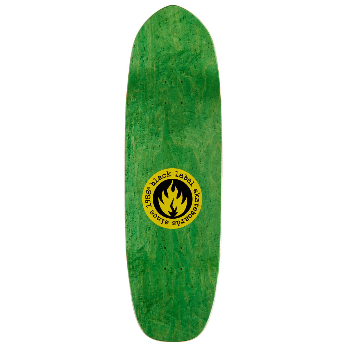 Black Label Jason Adams Curb Surfer Custom Shape Skateboard Complete - Assorted Stains - 9.75