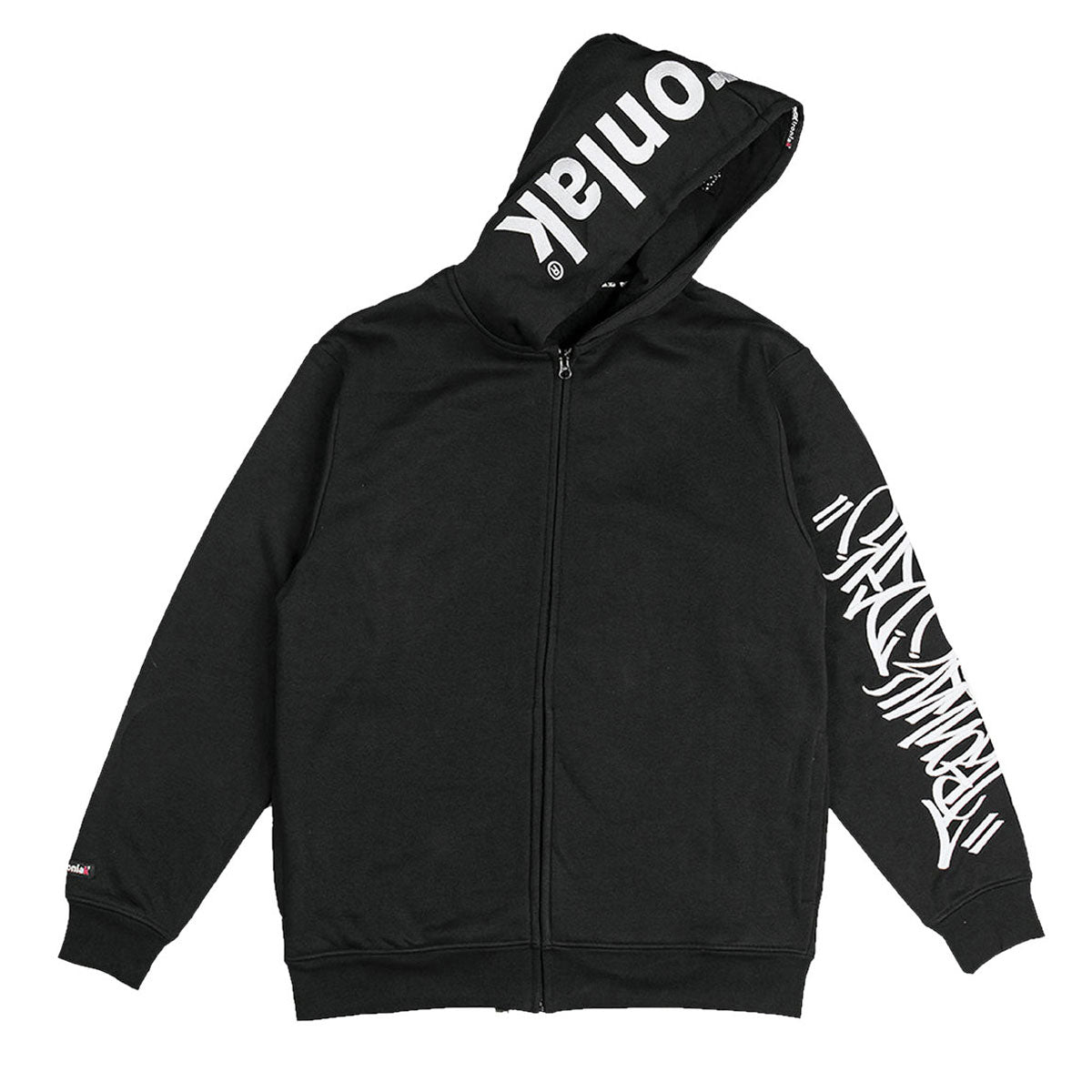 DGK x Ironlak Tag Zip Up Hoodie - Black image 5