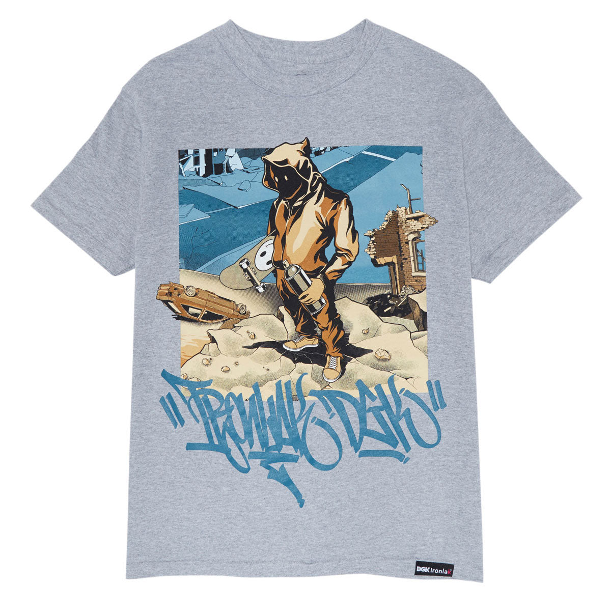 DGK x Ironlak Laquer T-Shirt - Heather Gray image 1