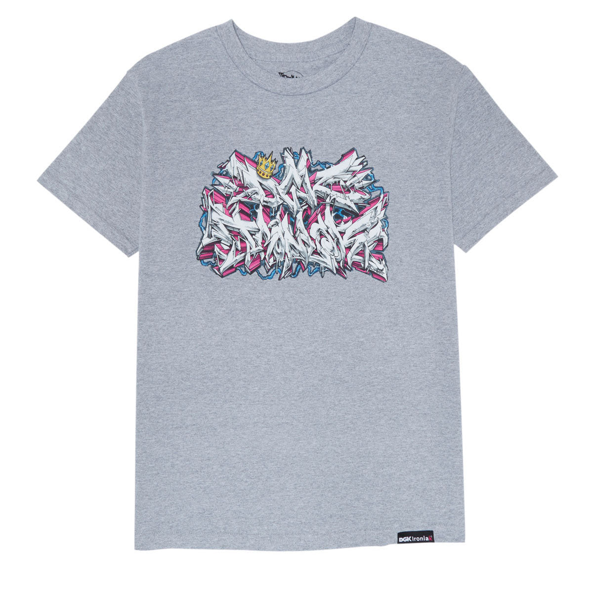 DGK x Ironlak Volts T-Shirt - Heather Gray image 1