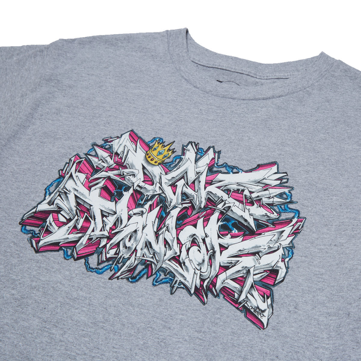 DGK x Ironlak Volts T-Shirt - Heather Gray image 2
