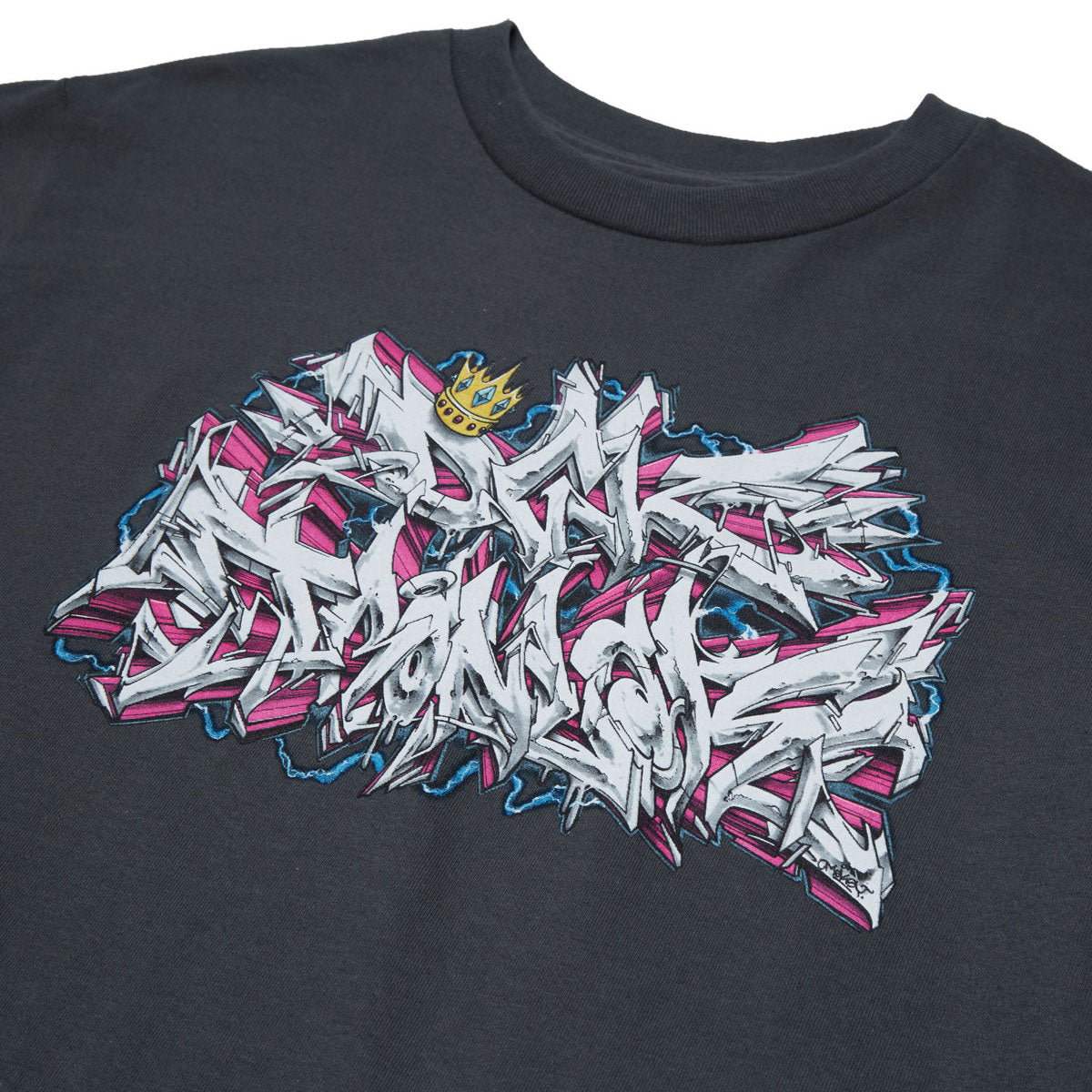 DGK x Ironlak Volts T-Shirt - Charcoal image 2