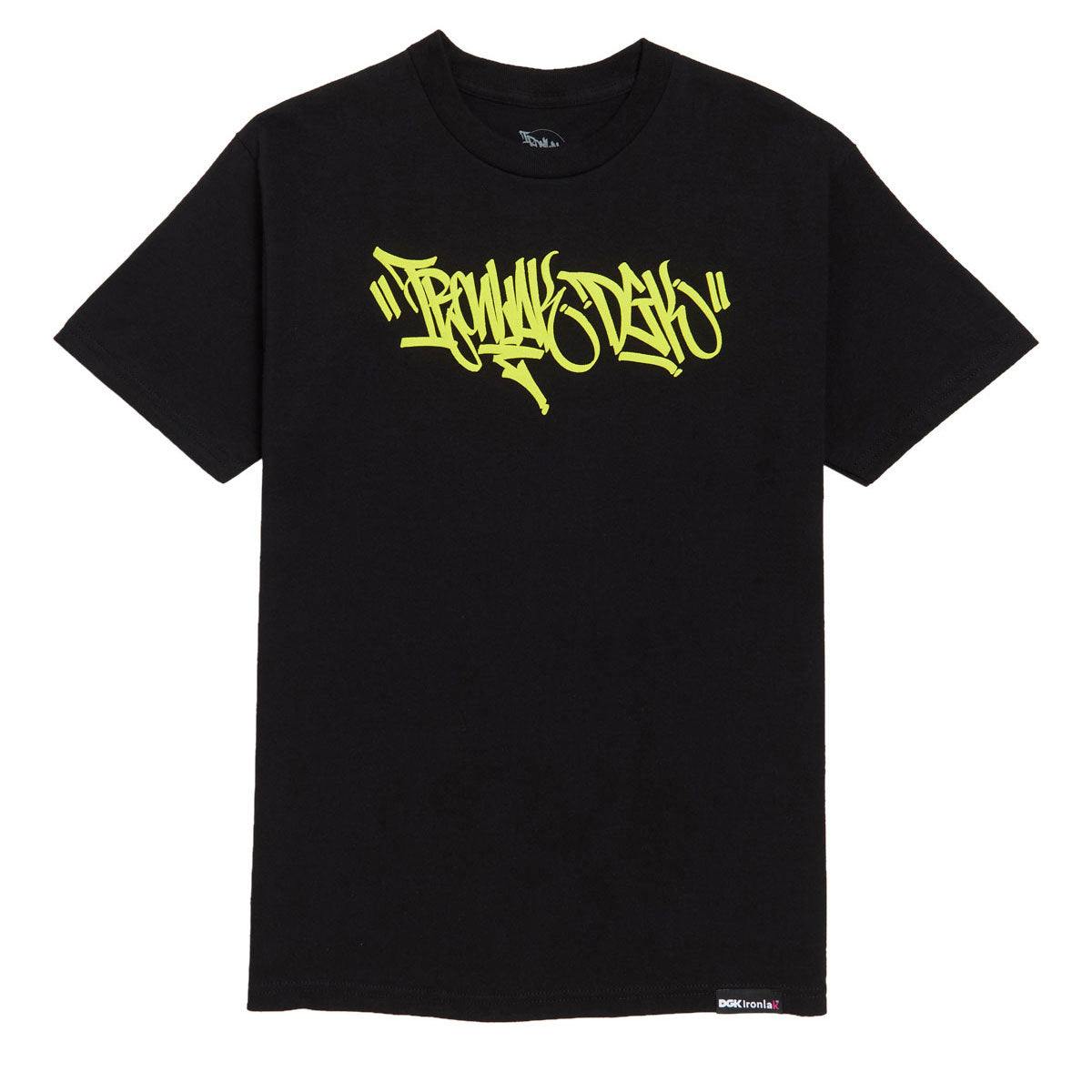 DGK x Ironlak Hands Off Puff Ink T-Shirt - Black image 1
