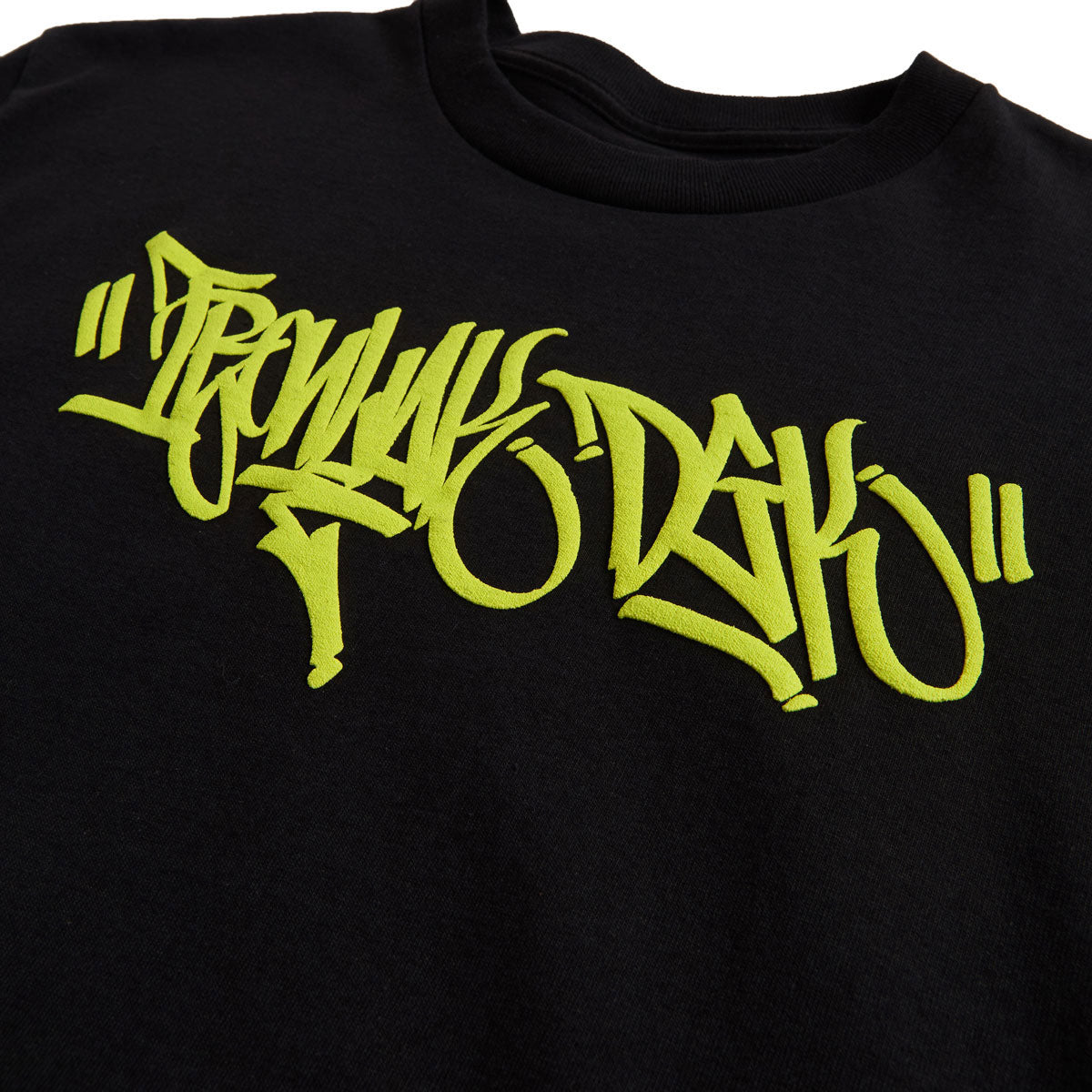 DGK x Ironlak Hands Off Puff Ink T-Shirt - Black image 4