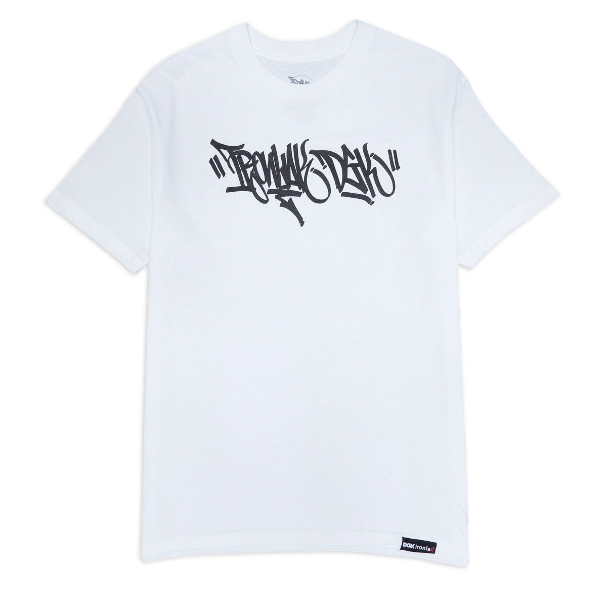 DGK x Ironlak Hands Off Puff Ink T-Shirt - White image 1