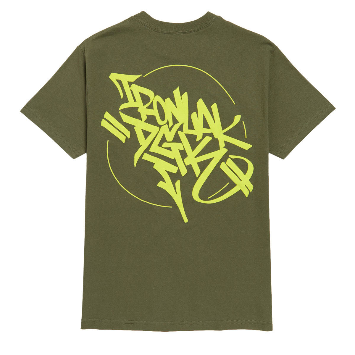 DGK x Ironlak Hands Off Puff Ink T-Shirt - Military Green image 2