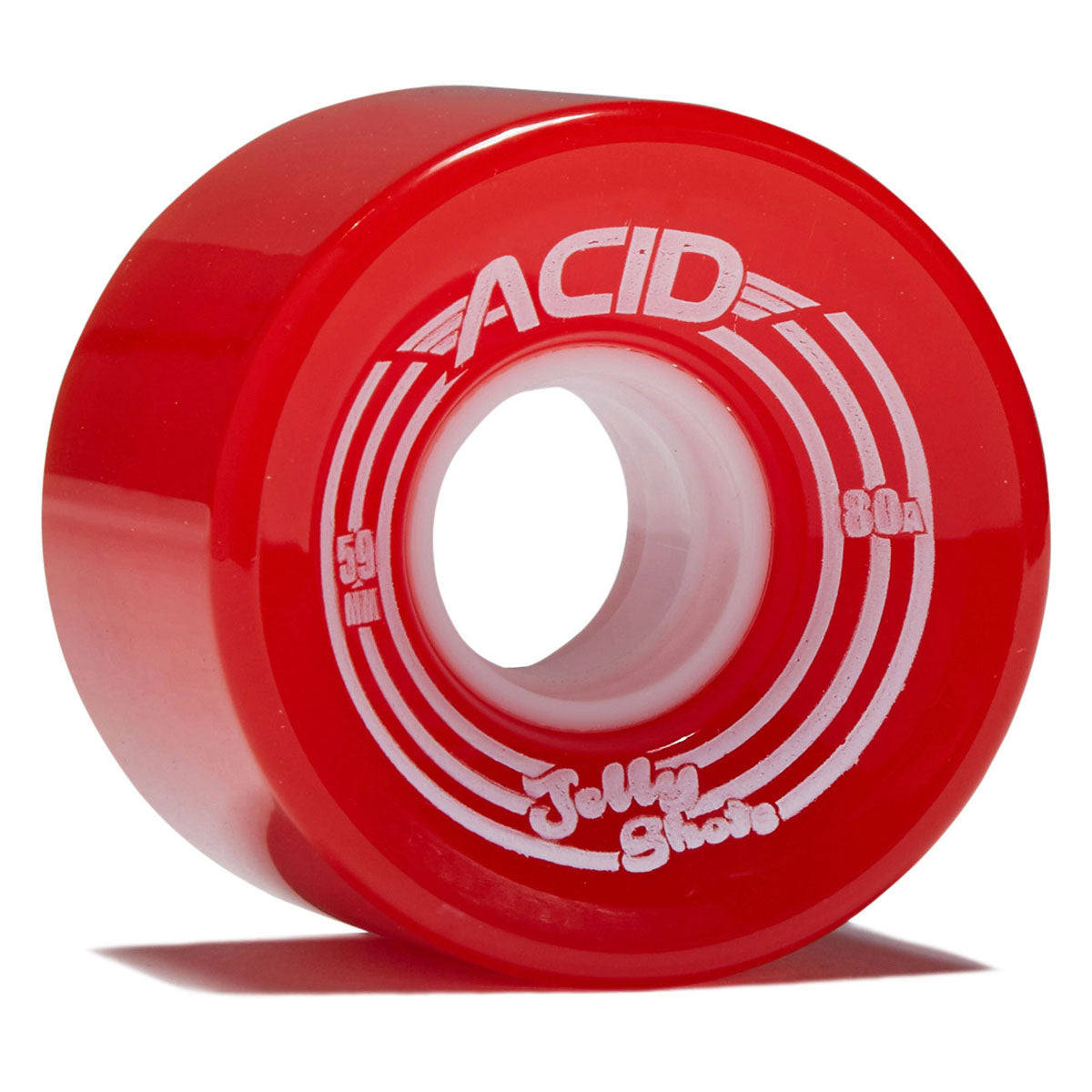 Acid Jelly Shots 80a Skateboard Wheels - Red - 59mm image 1