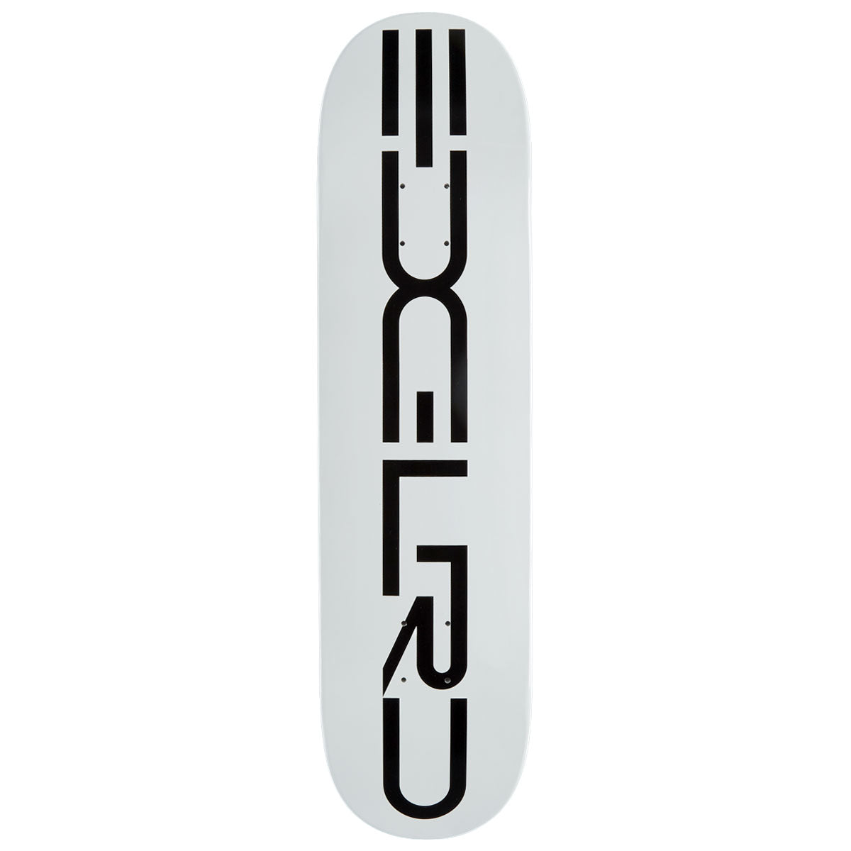 EDGLRD Tech Script Team Skateboard Deck - White/Black - 8.00