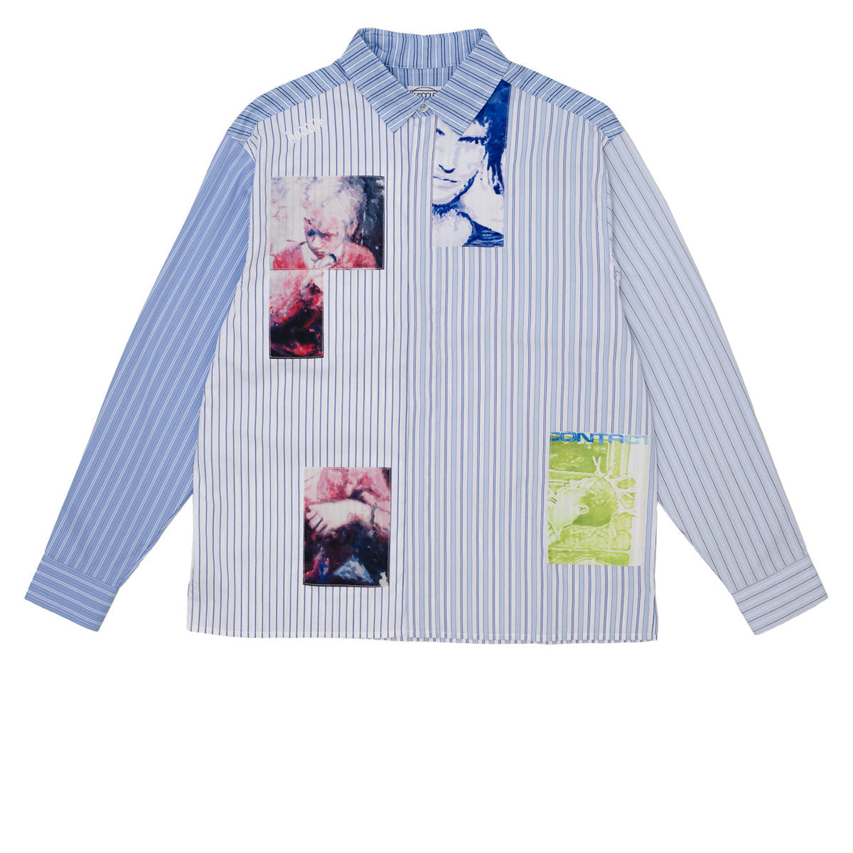 Hoddle HDL Wigney Long Sleeve Oxford Shirt - Blue image 1