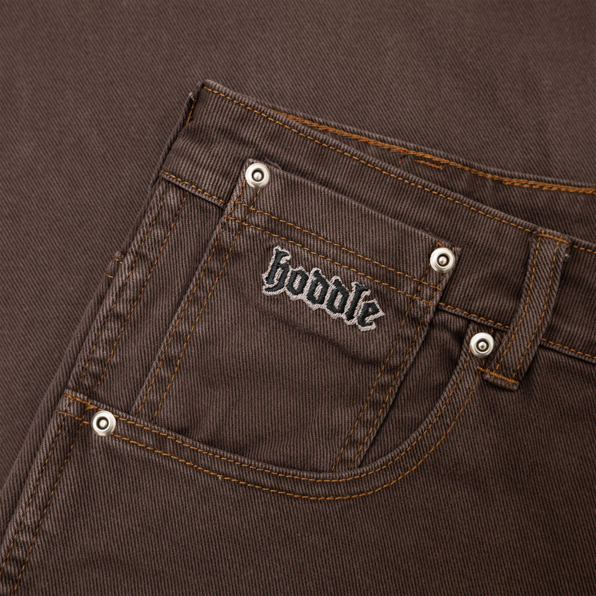 Hoddle Ranger Jeans - Brown Contrast Stitch image 3