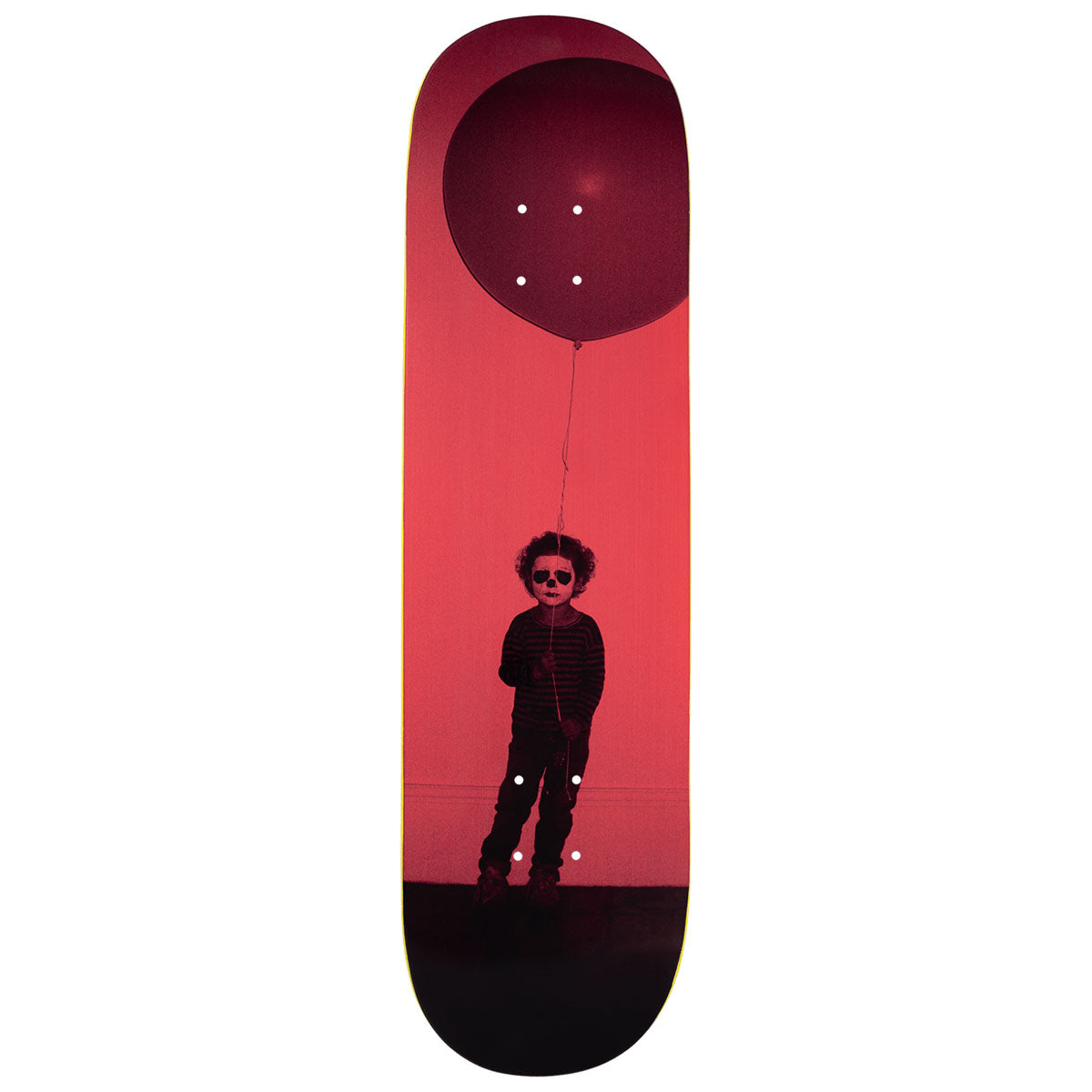 Violet Balloon Kid Skateboard Deck - Red - 8.50