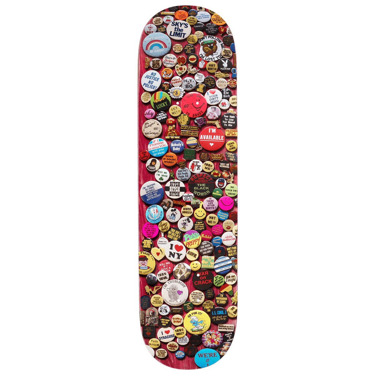 Violet Buttons Skateboard Deck - Multi - 8.25