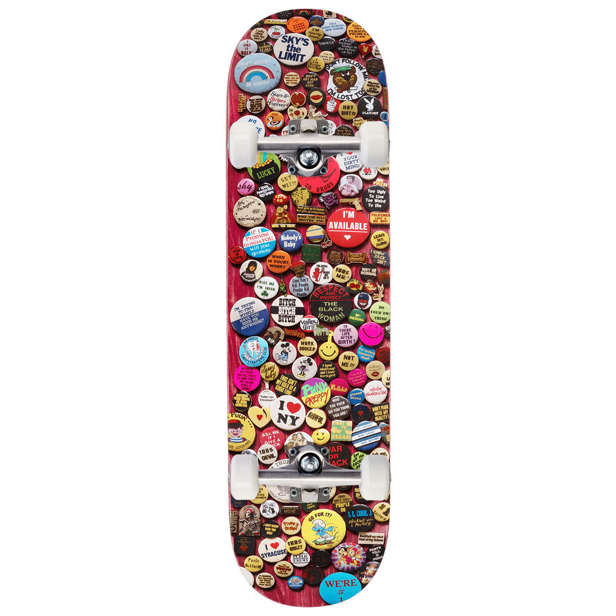 Violet Buttons Skateboard Complete - Multi - 8.25