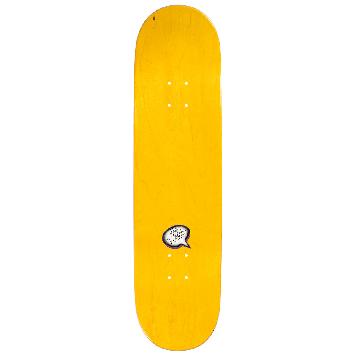 Violet Old English Skateboard Complete - White - 8.38