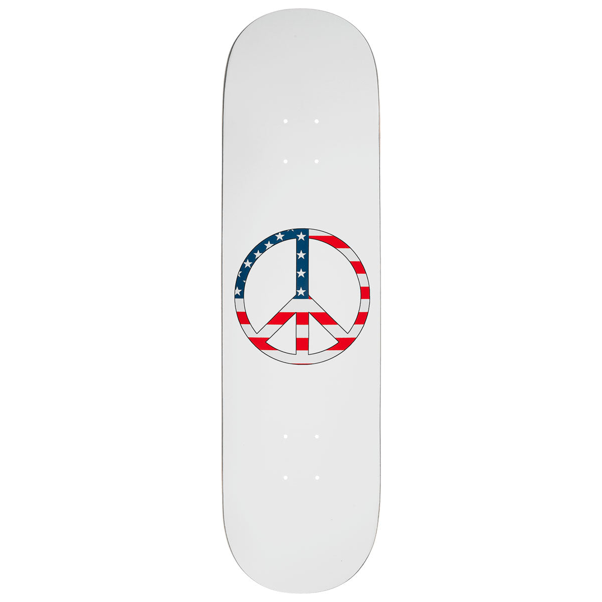 Violet U.S. Peace Skateboard Deck - White - 8.00