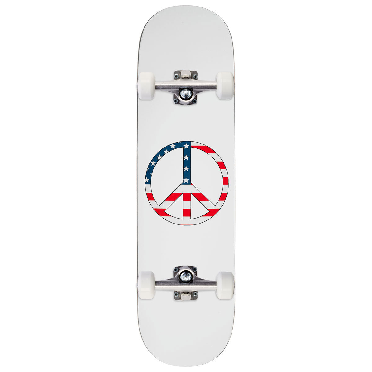 Violet U.S. Peace Skateboard Complete - White - 8.00
