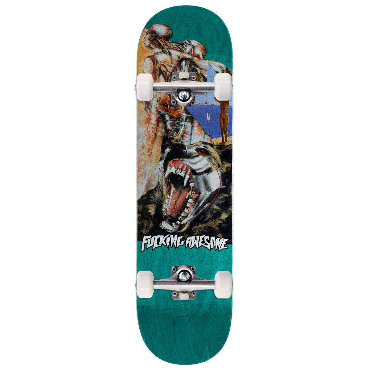 Fucking Awesome Jake Anderson Wolf Beach Skateboard Complete - 8.38