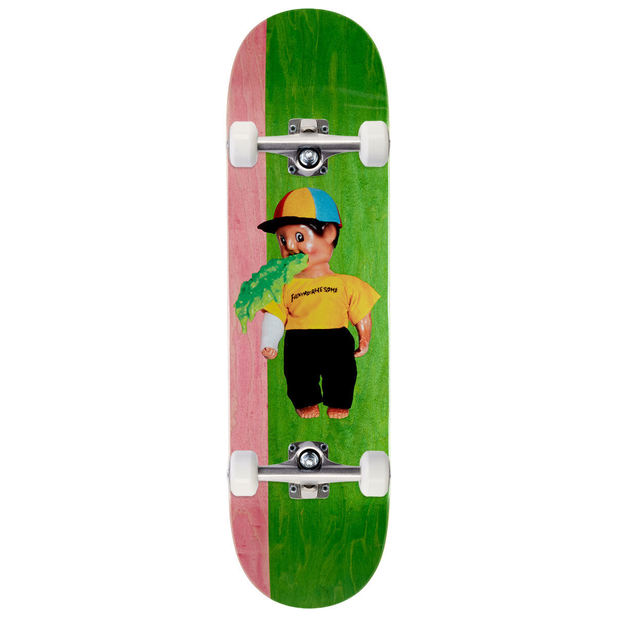 Fucking Awesome Wanto Throw Up Man Skateboard Complete - 8.38