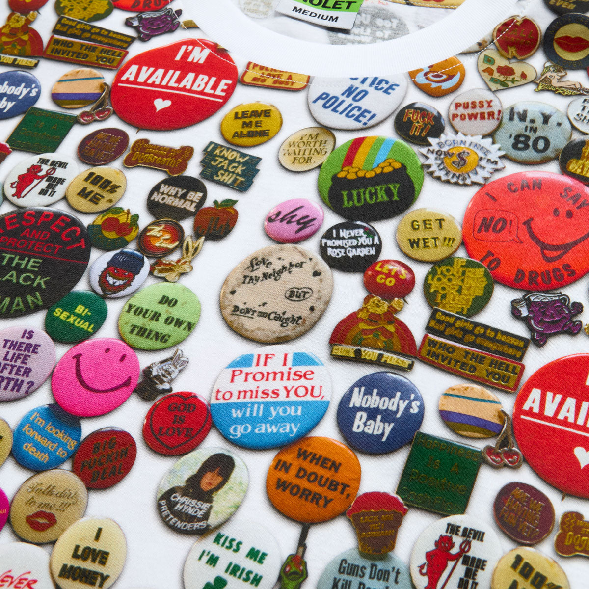 Violet Pins T-Shirt - White image 3