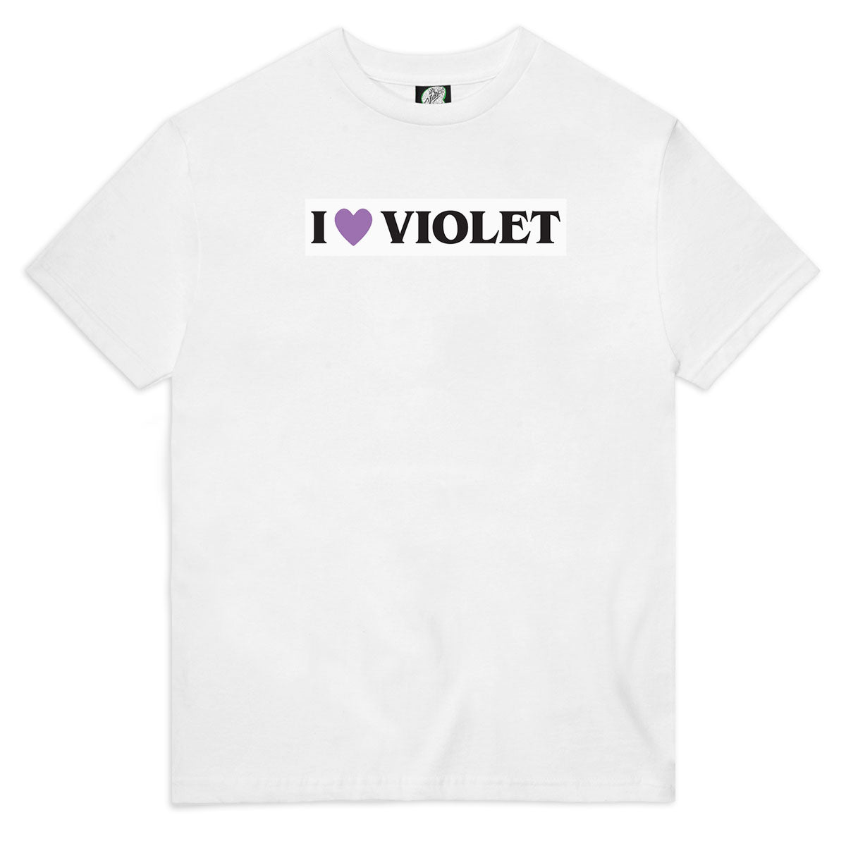 Violet I Love Violet T-Shirt - White image 1