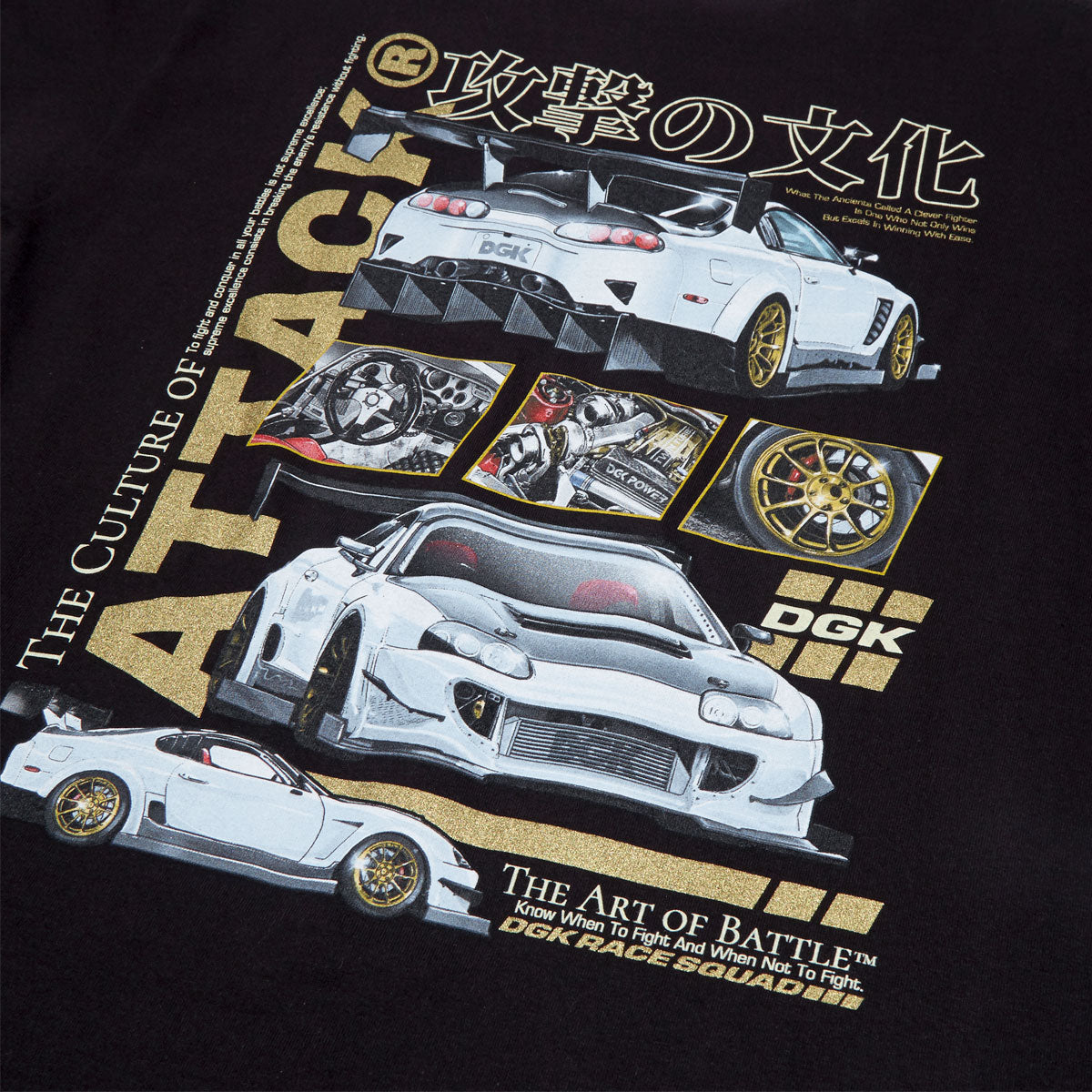 DGK Attack T-Shirt - Black image 4