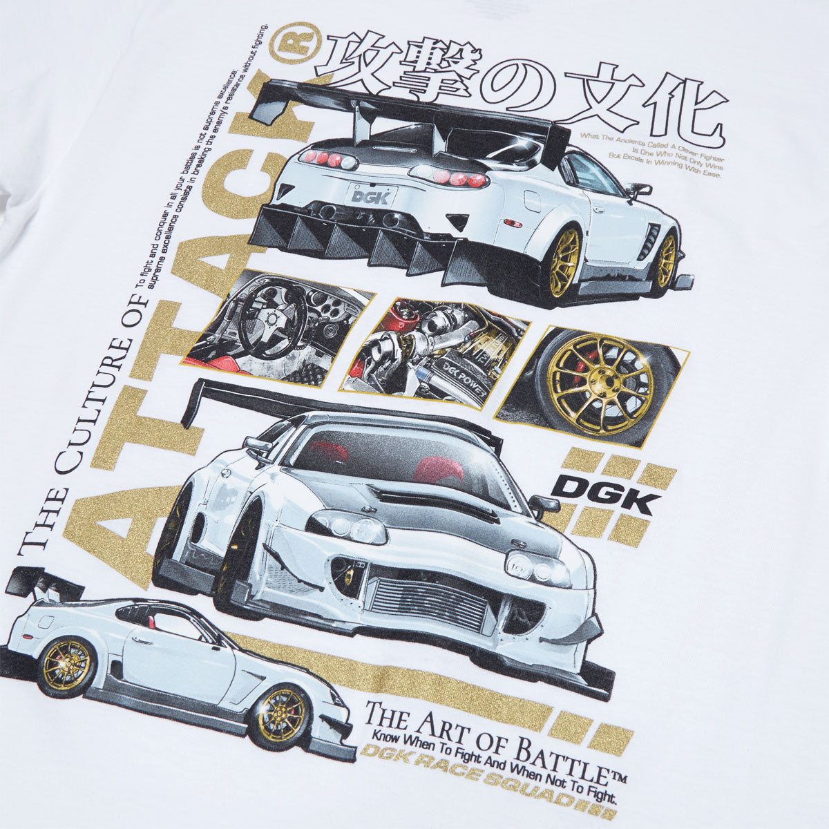 DGK Attack T-Shirt - White image 4